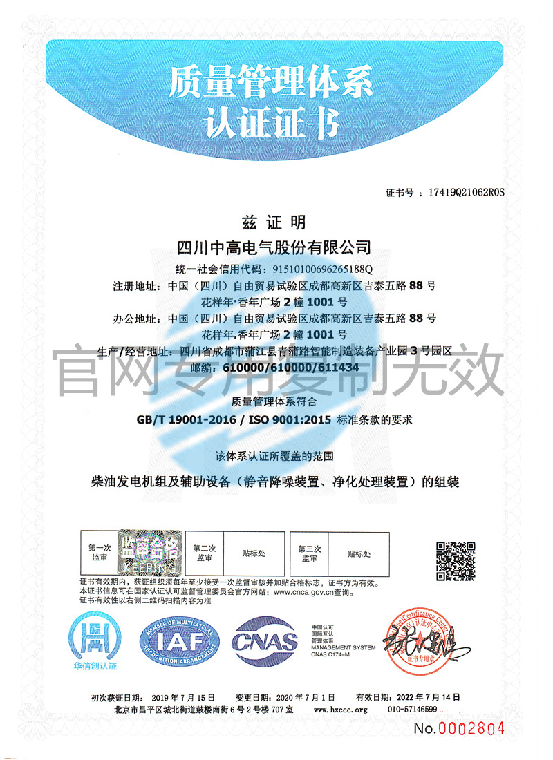 ISO9001质量认证体系